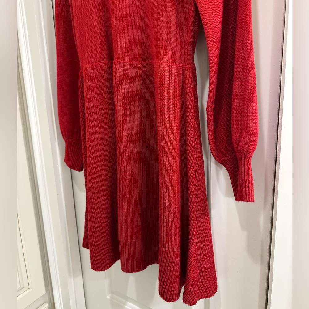Sugarlips Balloon Sleeve Sweater Dress - Picture 3 of 5